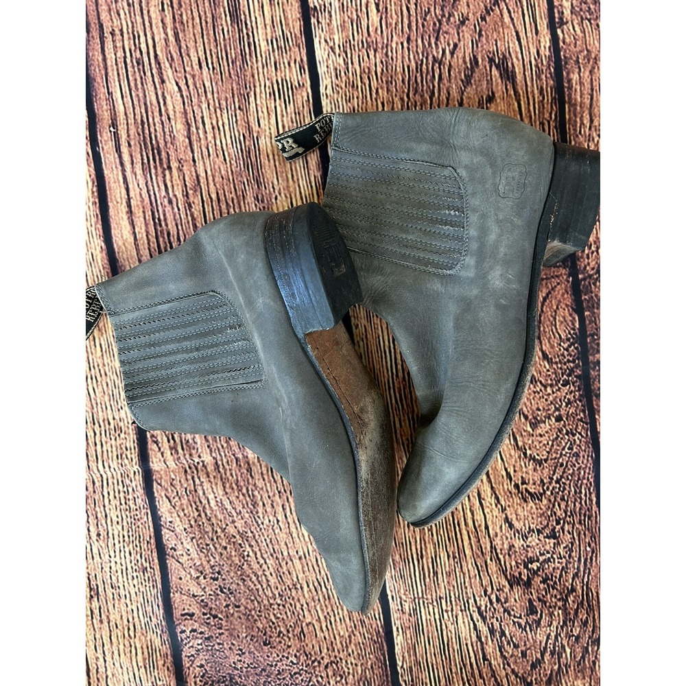 Potro Rebelde Genuine Suede Leather Charro Boots Women's Size 6 Western - Picture 10 of 11